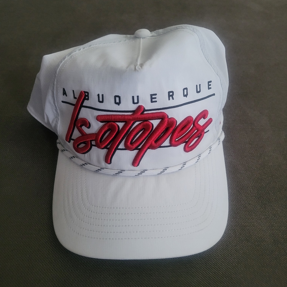 Albuquerque Isotopes 47 SnapBack Adjustable Hat White Capt Hat